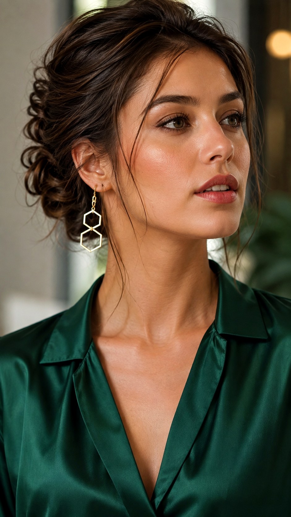 Gold Geometric Drop Earrings - 23 gold jewelry ideas