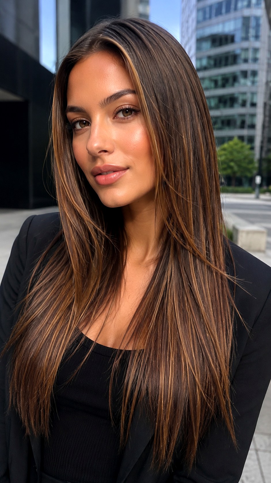 Golden Bronze Babylights - 21 Sun-Kissed Brown Hair Ideas