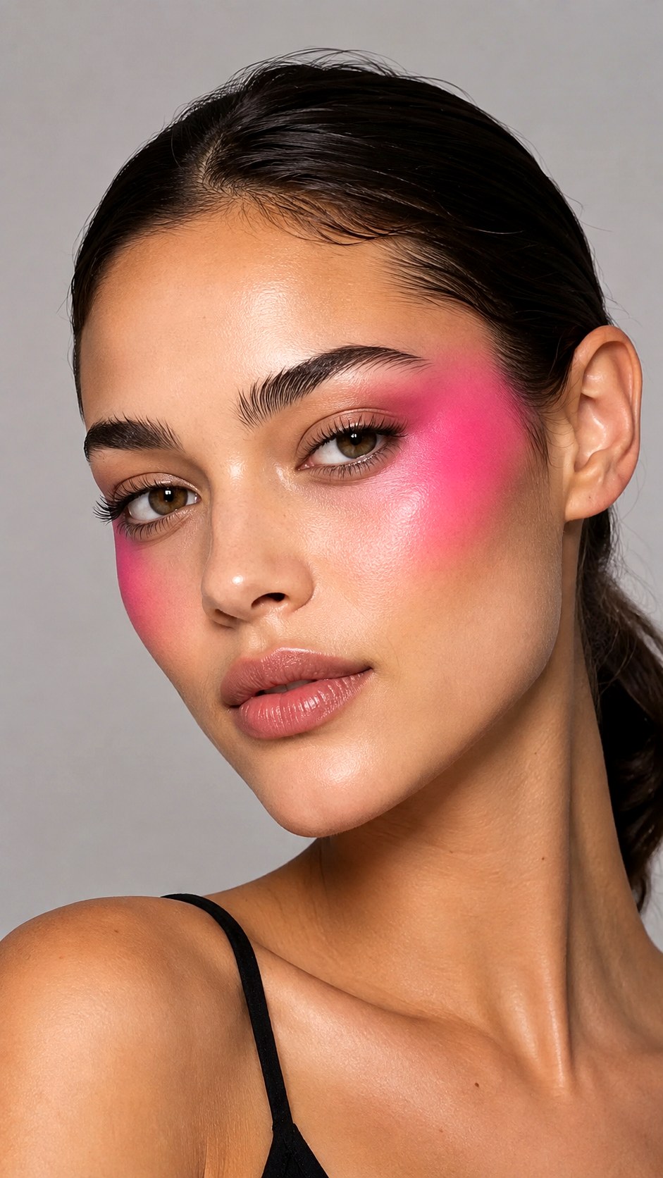High Cheekbone Lifting Flush Placement - 25 Jelly Blush Makeup Ideas
