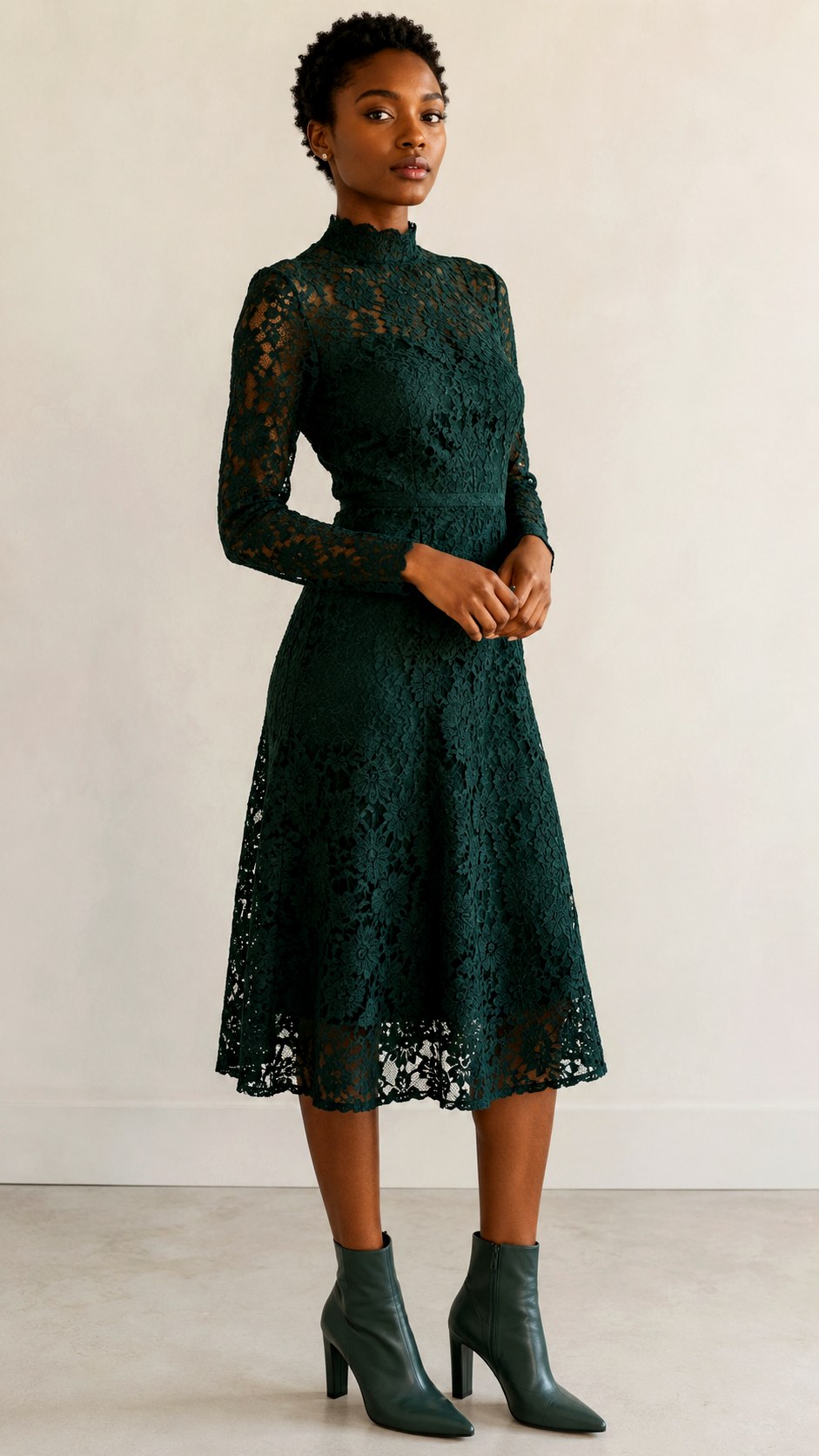High Neck Lace Opera Outfit Beauty - 20 opera outfit ideas