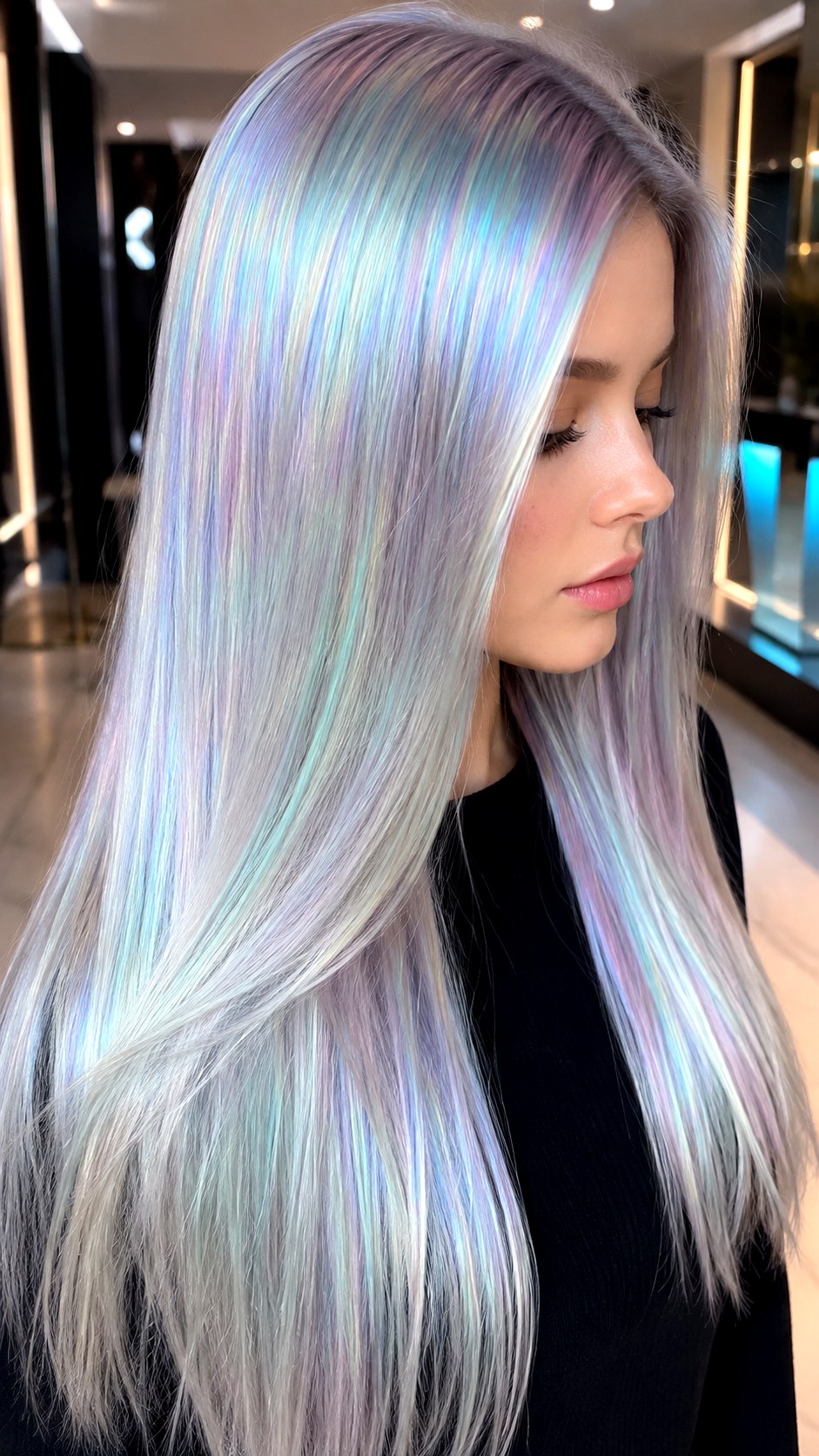 Holographic Silver Hair Color Ideas - 21 Hair Dye Color Ideas