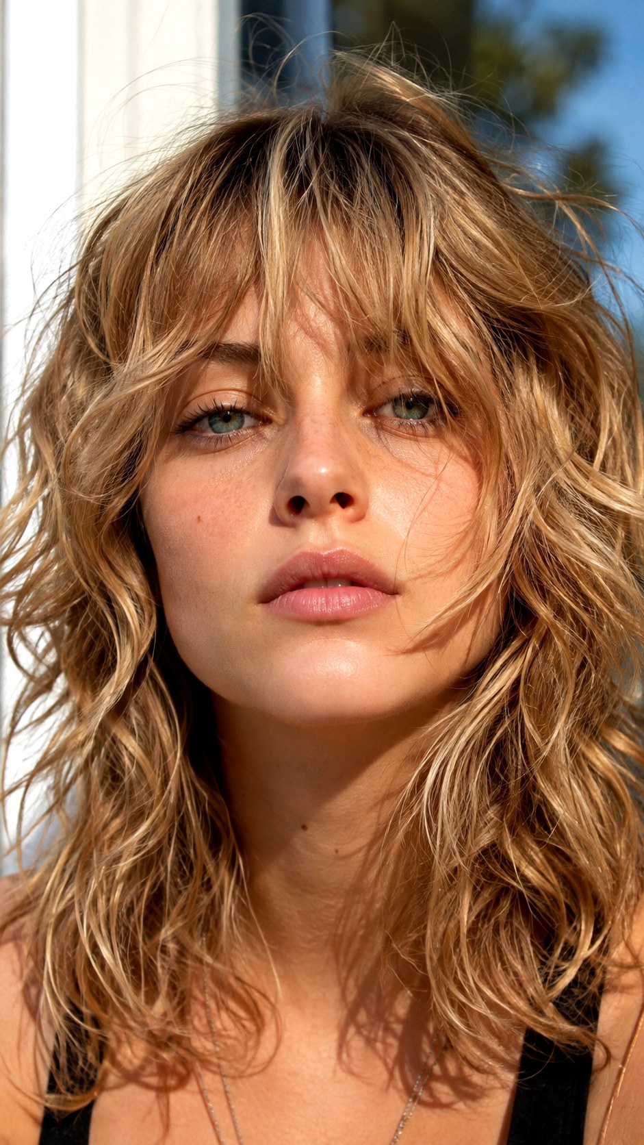 Honey Blonde Tousled Wolf Cut - 25 long wolf cut hairstyle ideas