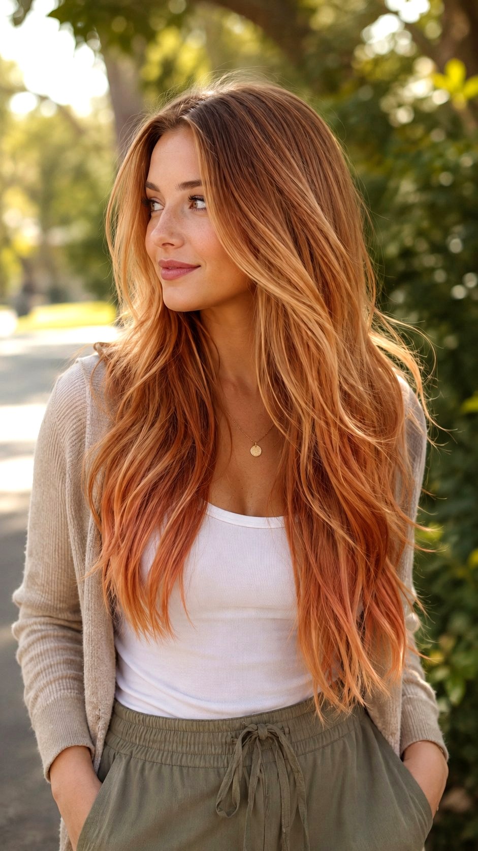 Honey Infused Strawberry Blonde Ombre - 24 Strawberry Blonde Hair Ideas