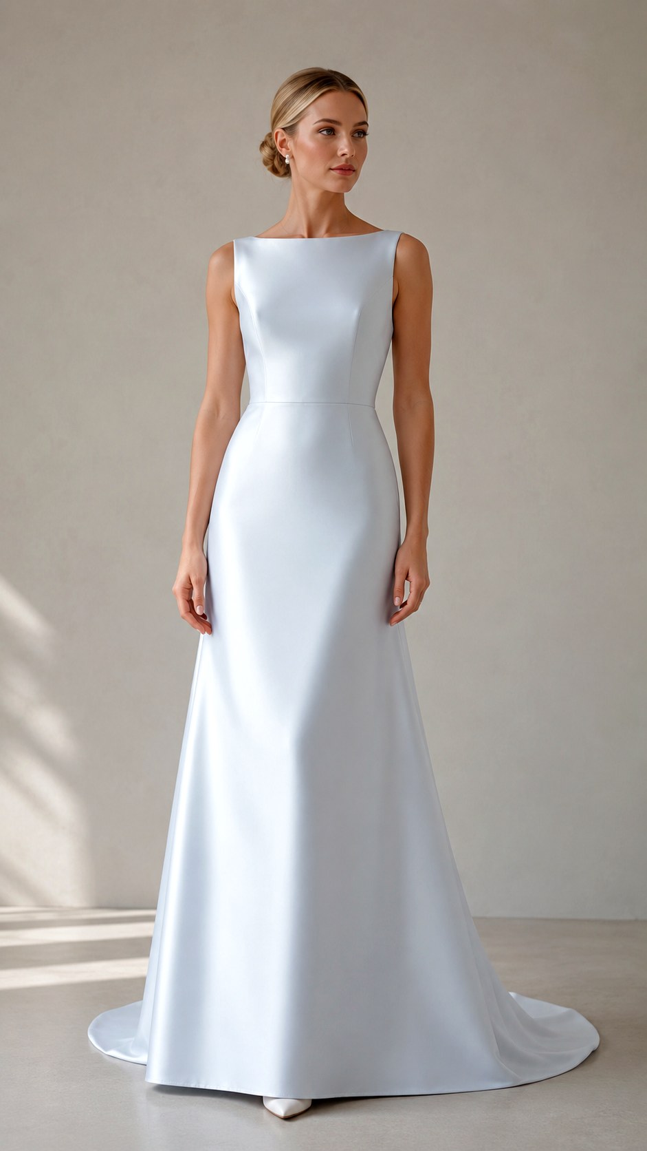 Ice Blue Bateau Neckline Bridal Gown - 20 ice blue wedding dress outfit ideas