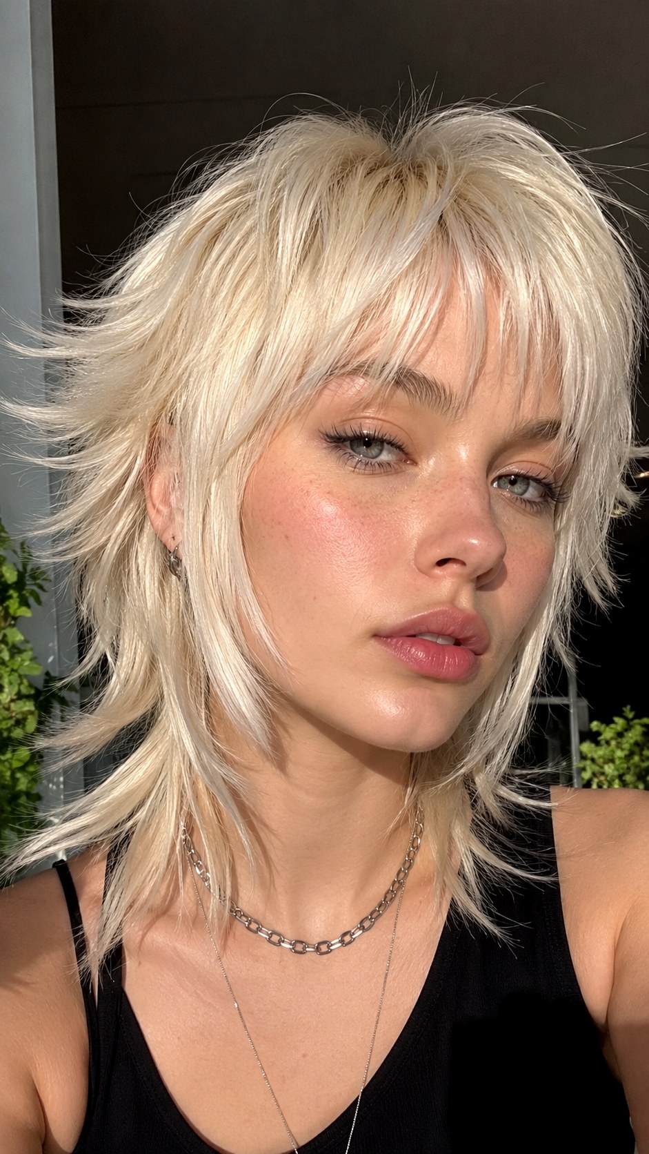 Icy Blonde Disconnected Wolf Cut - 25 long wolf cut hairstyle ideas