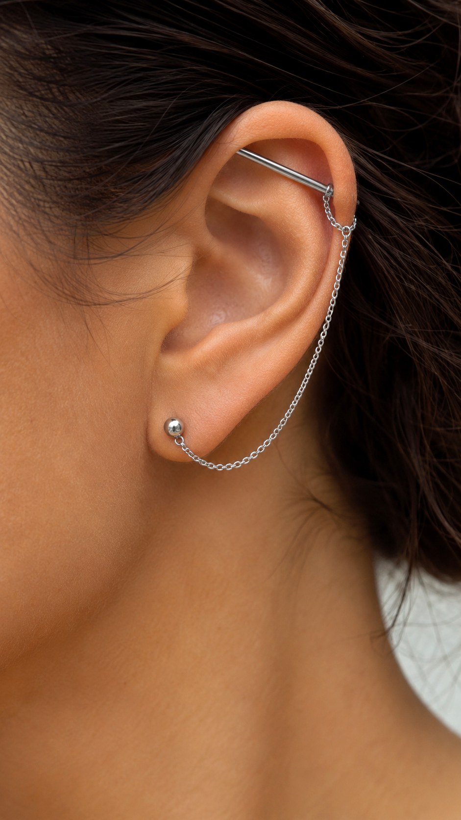 Industrial Silver Ear Cuffs - 20 silver jewelry aesthetic ideas