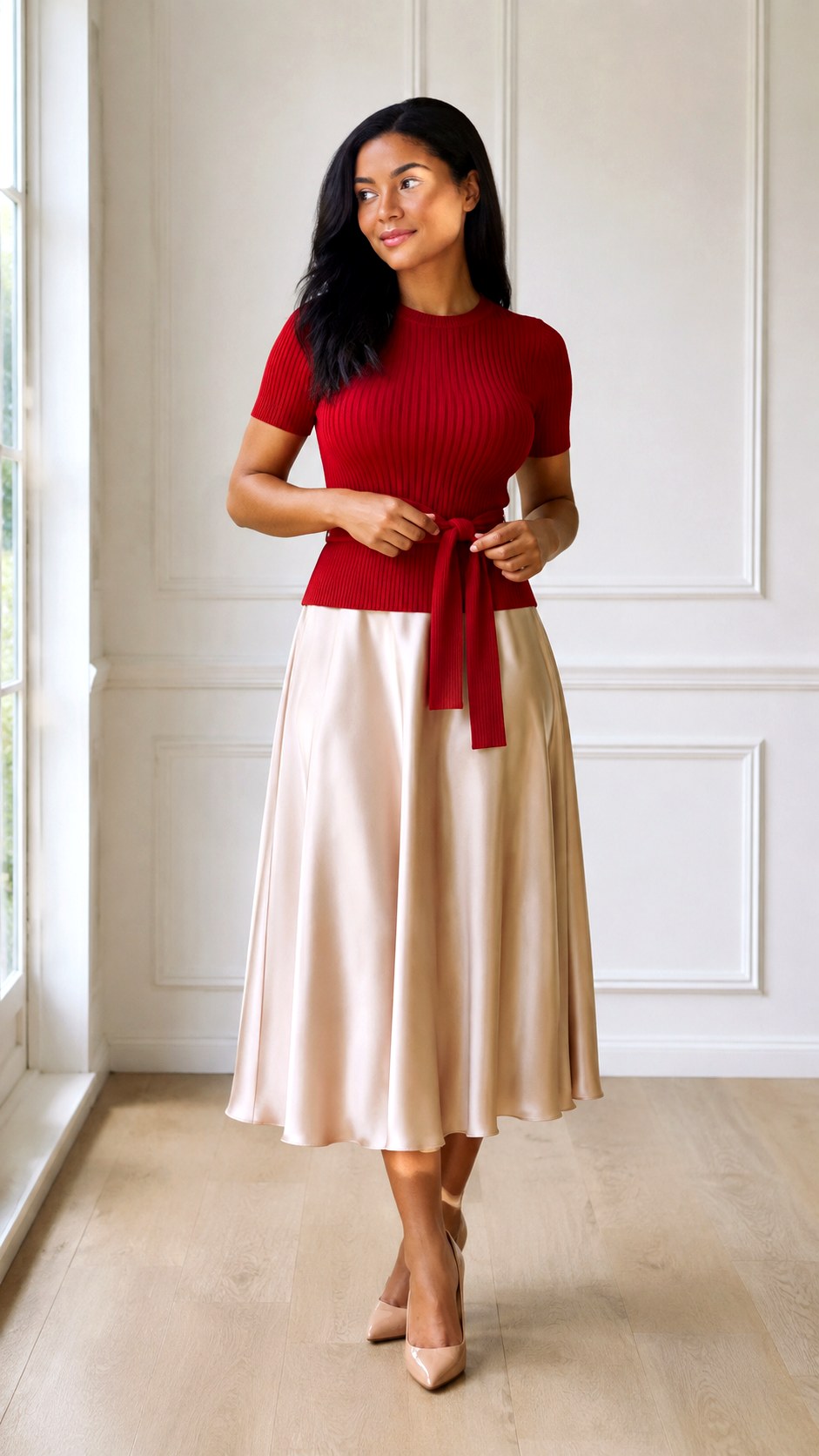Italian Style Outfit Ideas Featuring a Belted Short Sleeve Knit - 25 italian style outfit ideas