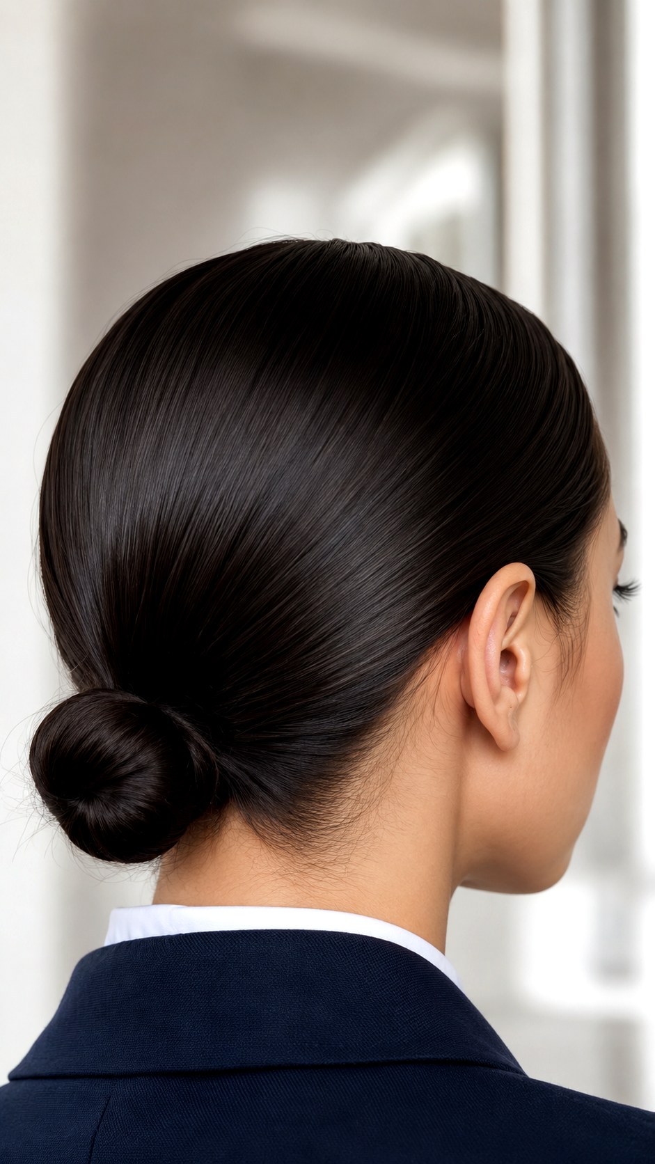 Ivy League Preppy Low Bun - 21 elegant bun hairstyles classy ideas