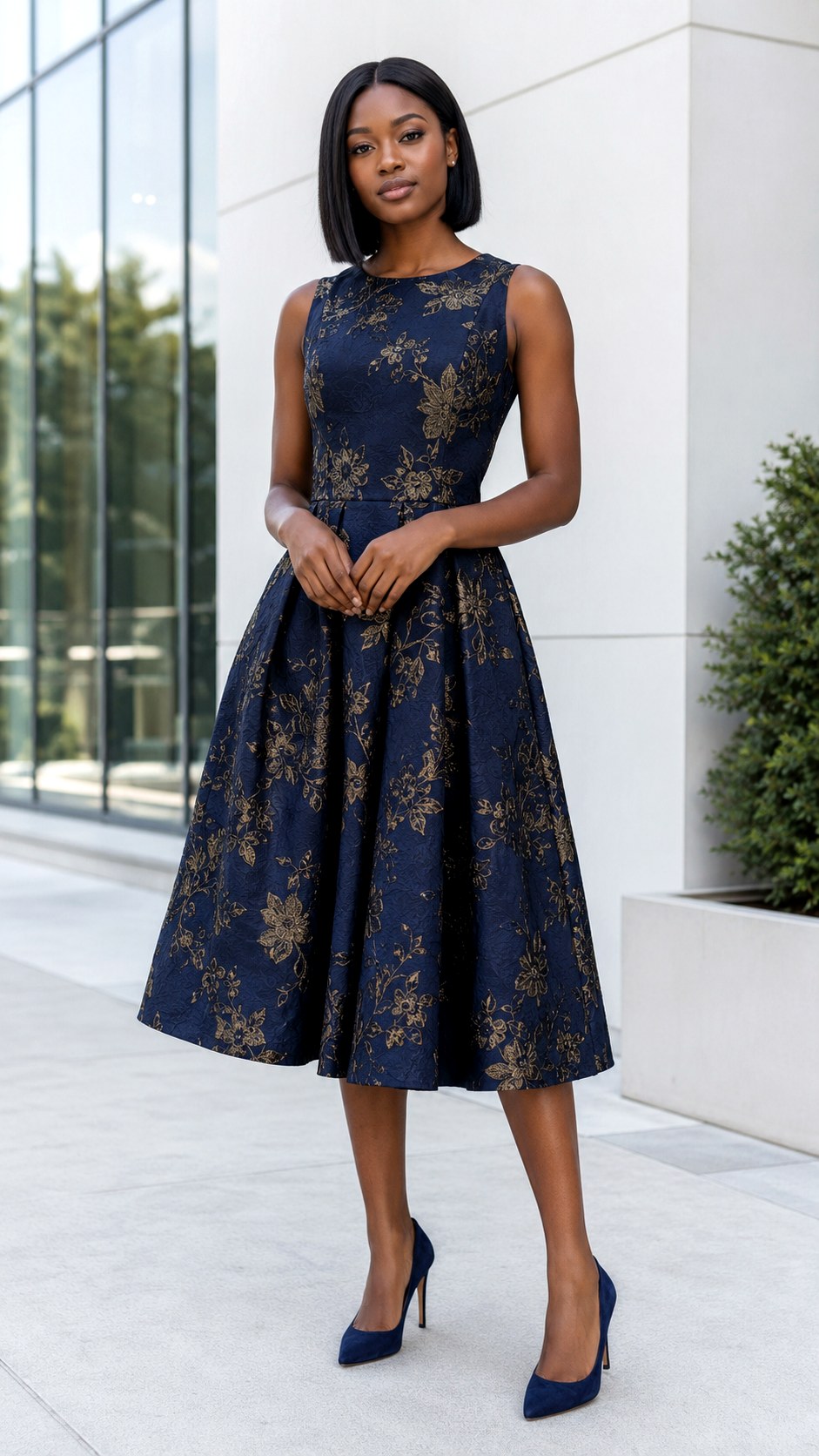 Jacquard Floral Opera Outfit - 20 opera outfit ideas
