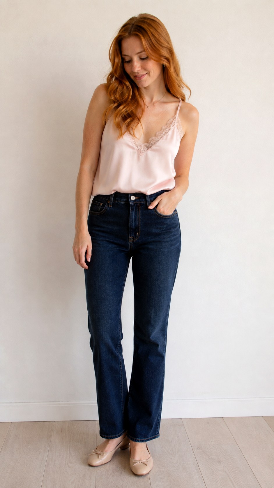 Lace Trim Cami Hoco Jean Outfit - 25 hoco jean outfit ideas