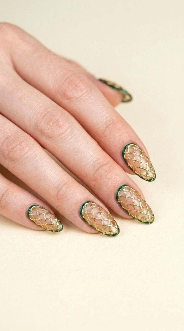 Lattice Cutout Patterns - 21 Nail Art at Home Ideas