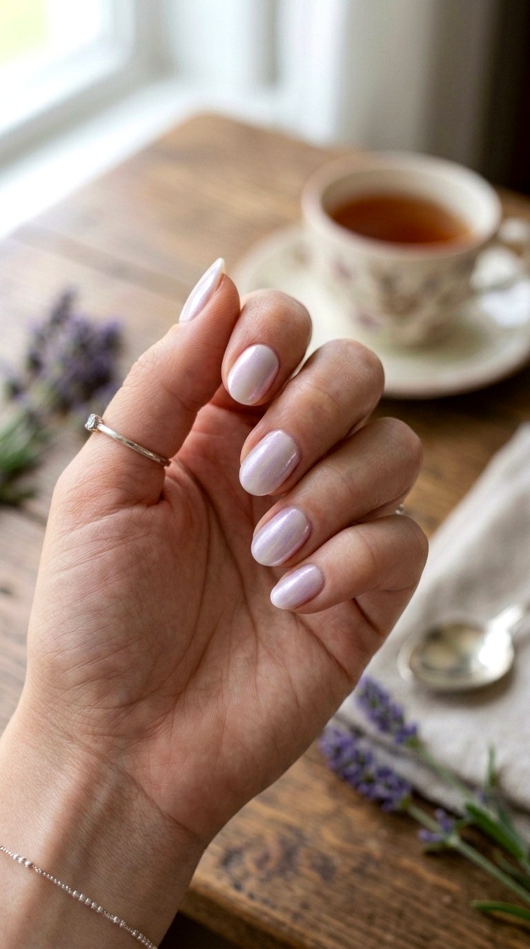Lavender Haze Glazed Donut Finish - 24 Summer Nail Design Trends