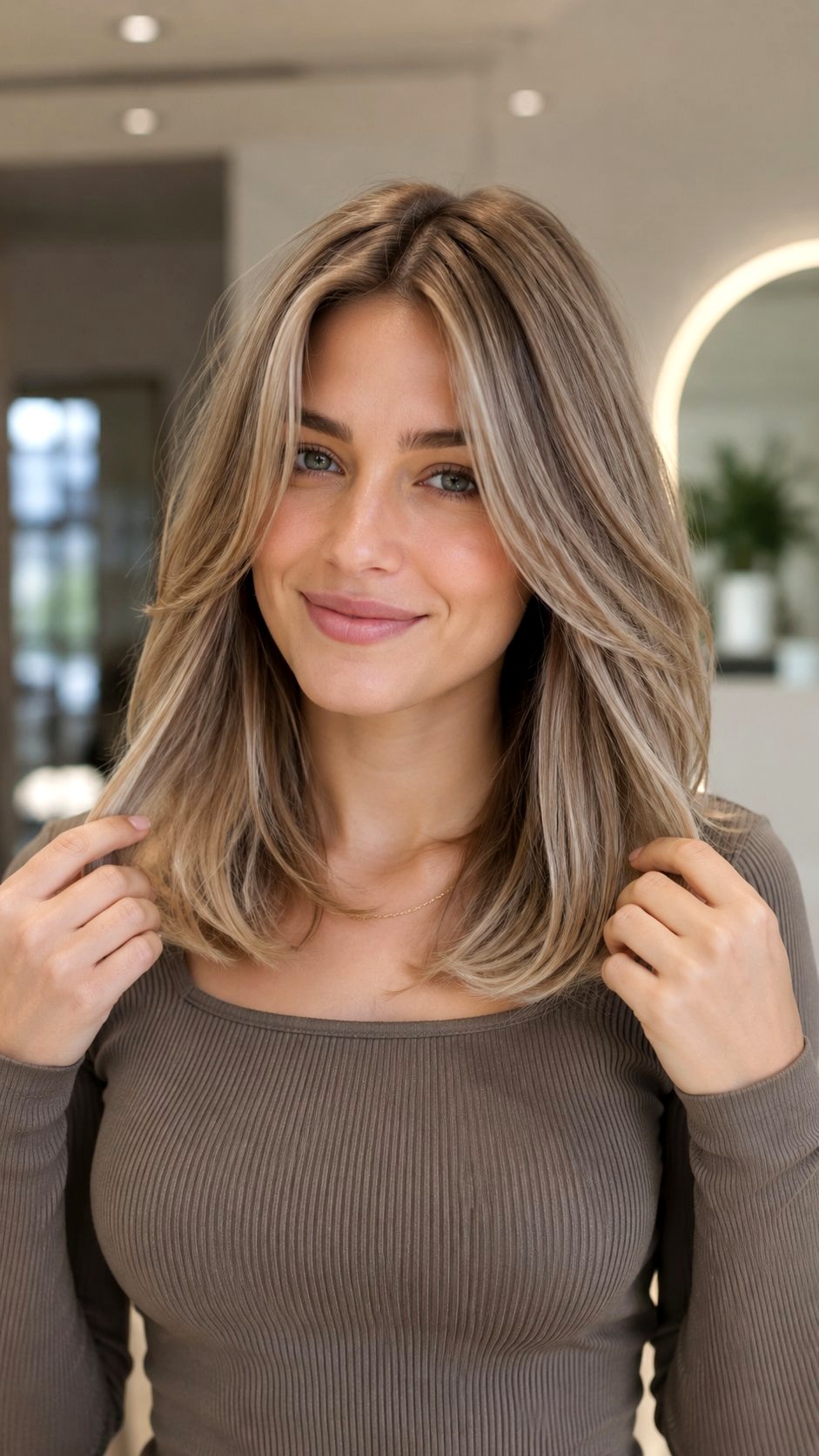 Layered Lob With Babylights - 24 layers hair medium ideas