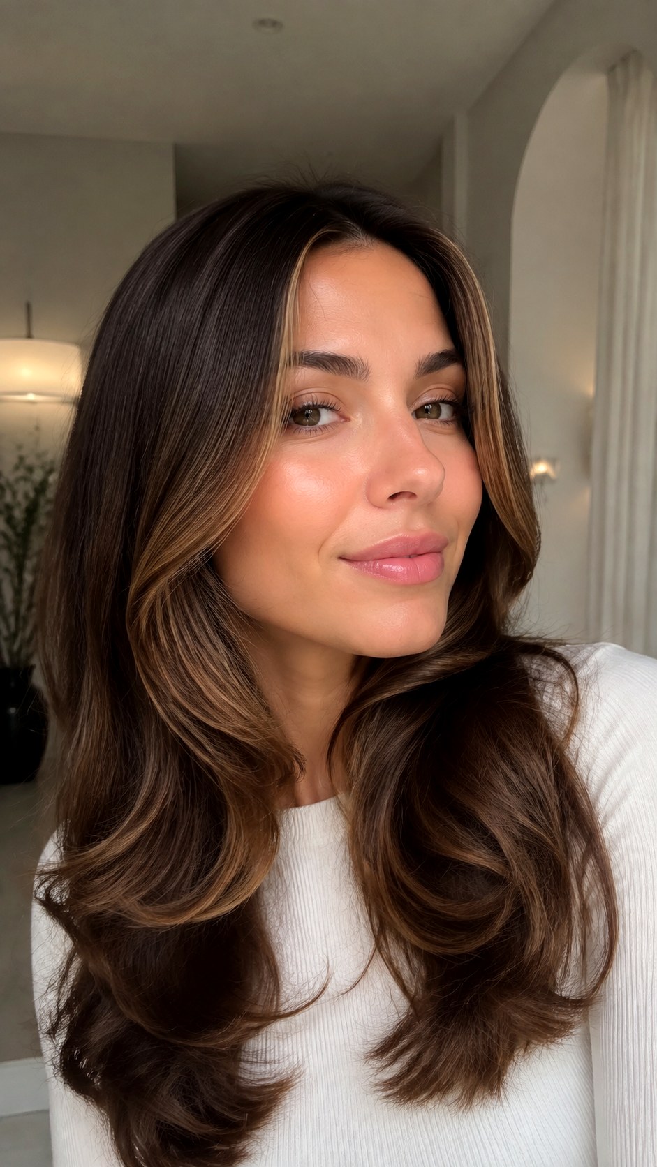 Light Brown Face Framing - 21 Sun-Kissed Brown Hair Ideas