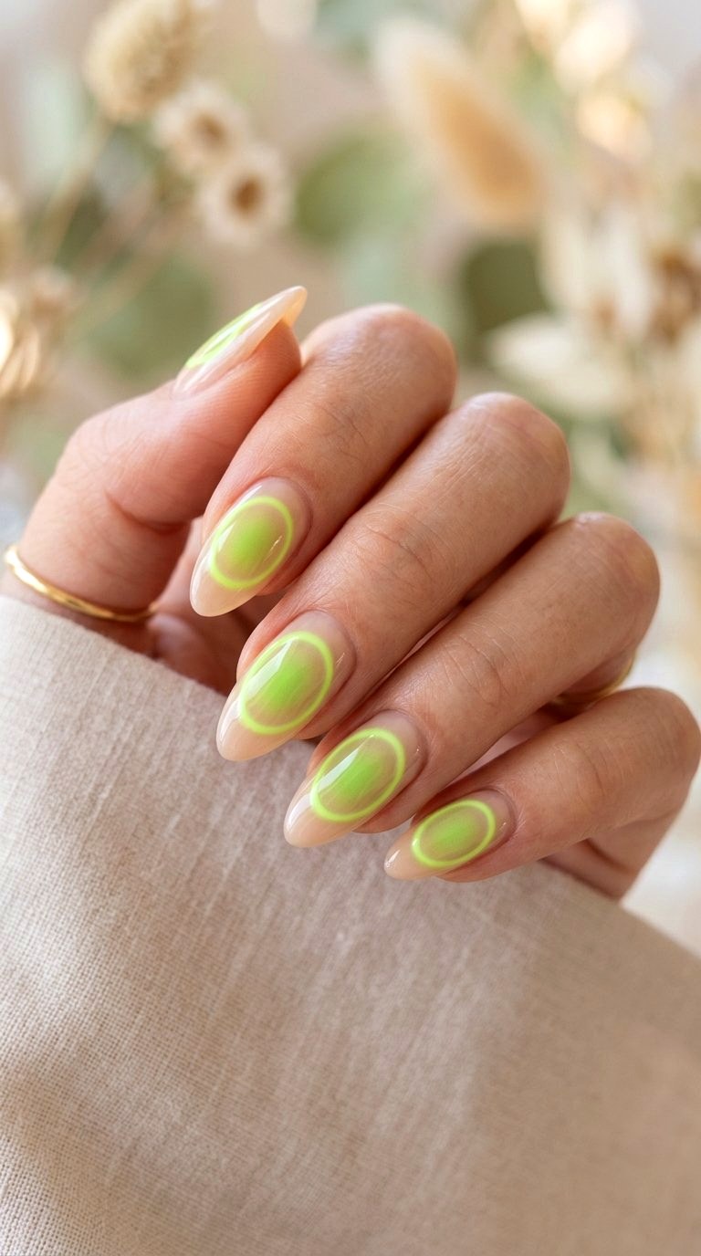 Lime Green Aura Nails - 21 Lime Green Nail Ideas