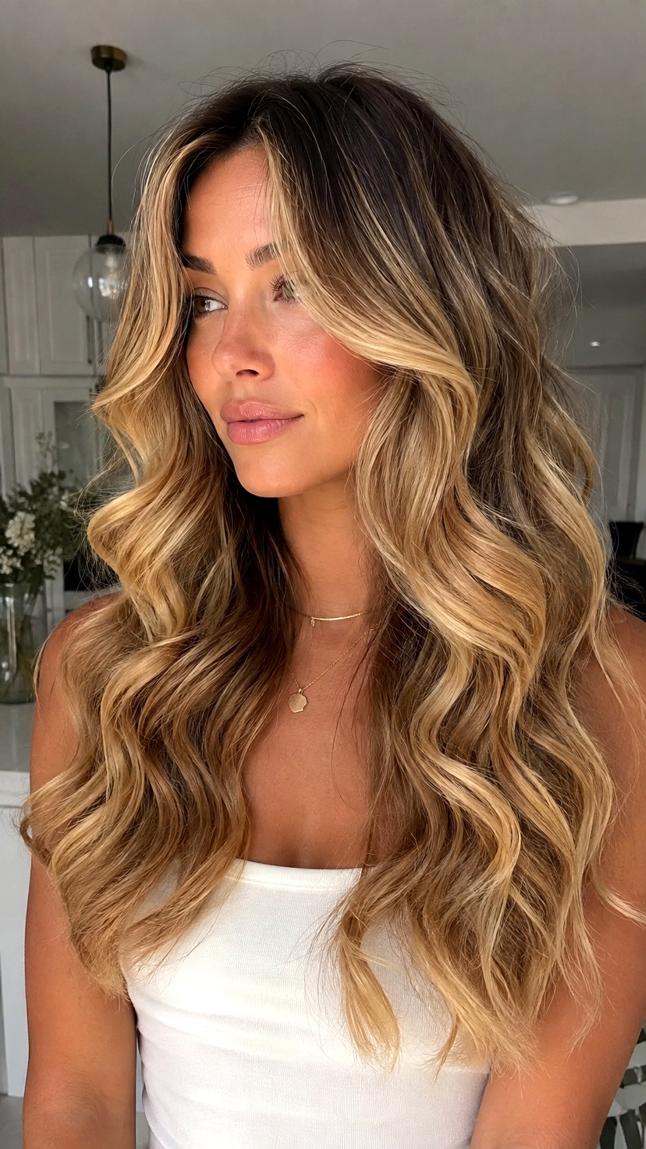 Lived In Honey Blonde Rooted Highlights - 24 Honey Blonde Hair Color Ideas