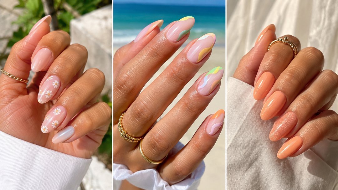 Medium Almond Summer Nails