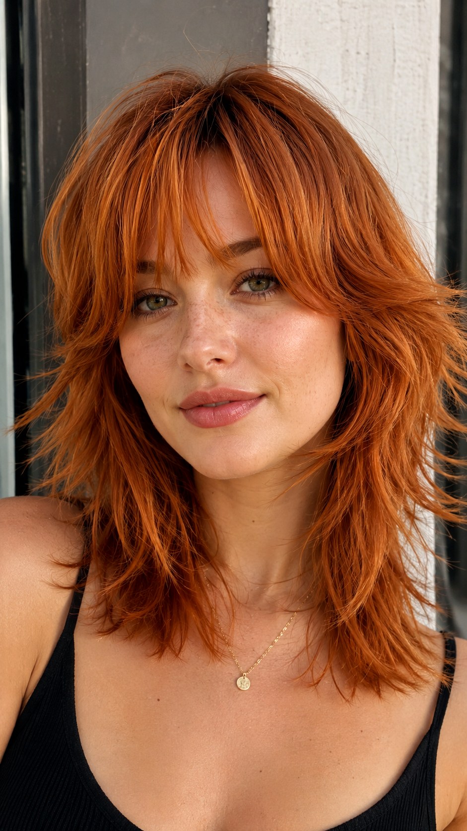 Medium Copper Shag Wolf Cut - 25 long wolf cut hairstyle ideas