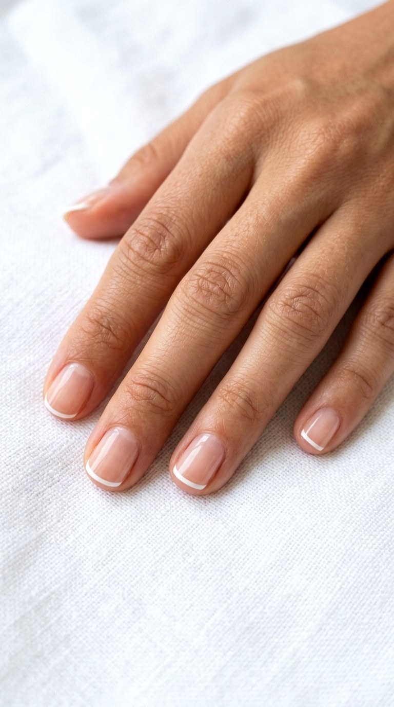 Micro White French Tip Art - 20 White French Tip Nail Design Ideas