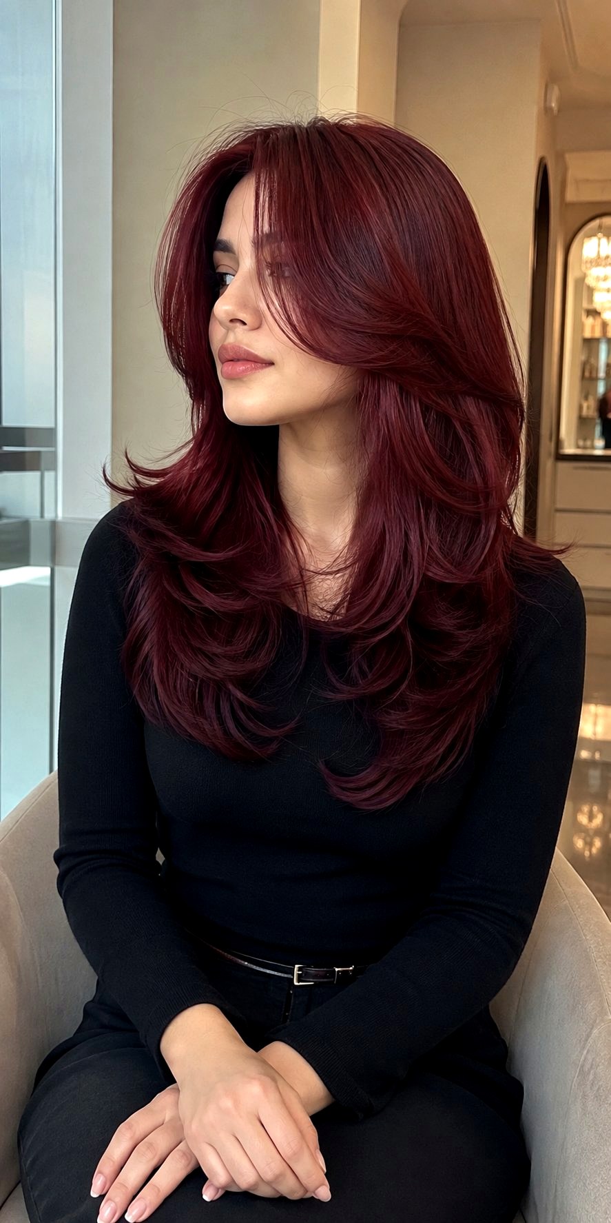 Mid Length Butterfly Cut Layers - 24 layers hair medium ideas