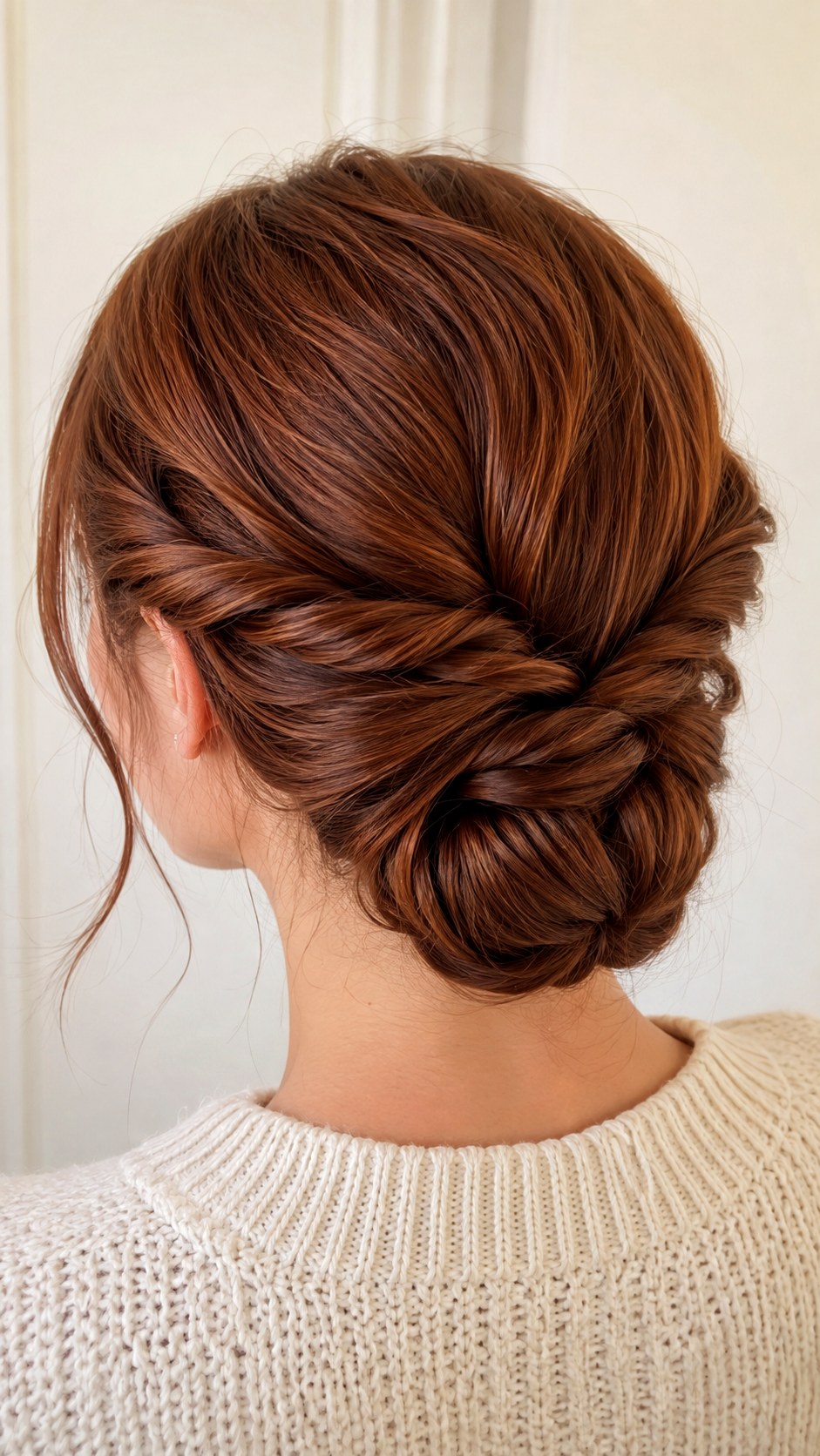 Mid Low Twisted Rope Bun - 21 elegant bun hairstyles classy ideas
