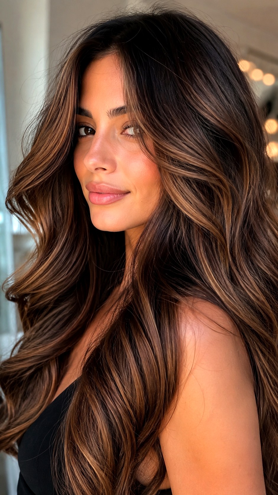 Midlights For Perfectly Blended Brunettes Hair - 23 Hair Color Ideas