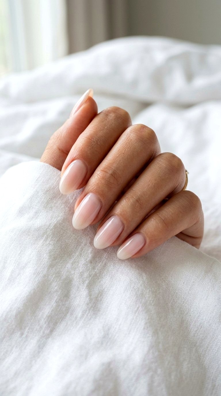 Milky Bath Aesthetic - 21 Nail Art at Home Ideas