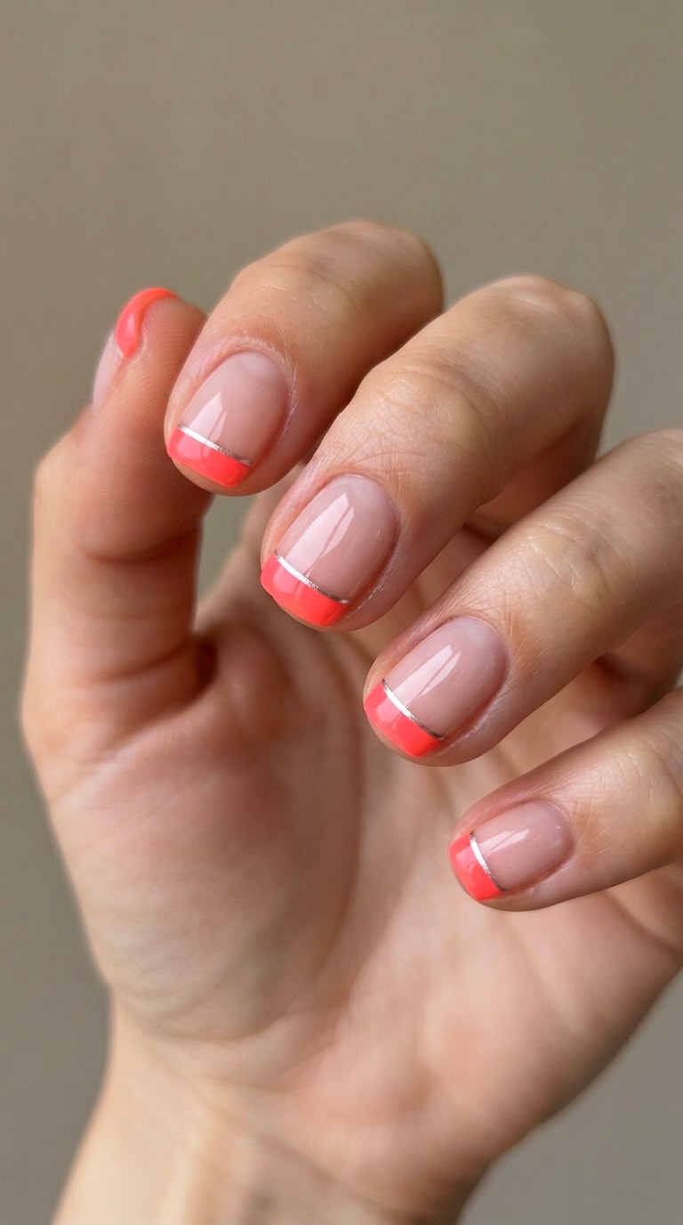 Minimalist Micro French Tip Style - 24 thick french tip nail art designs