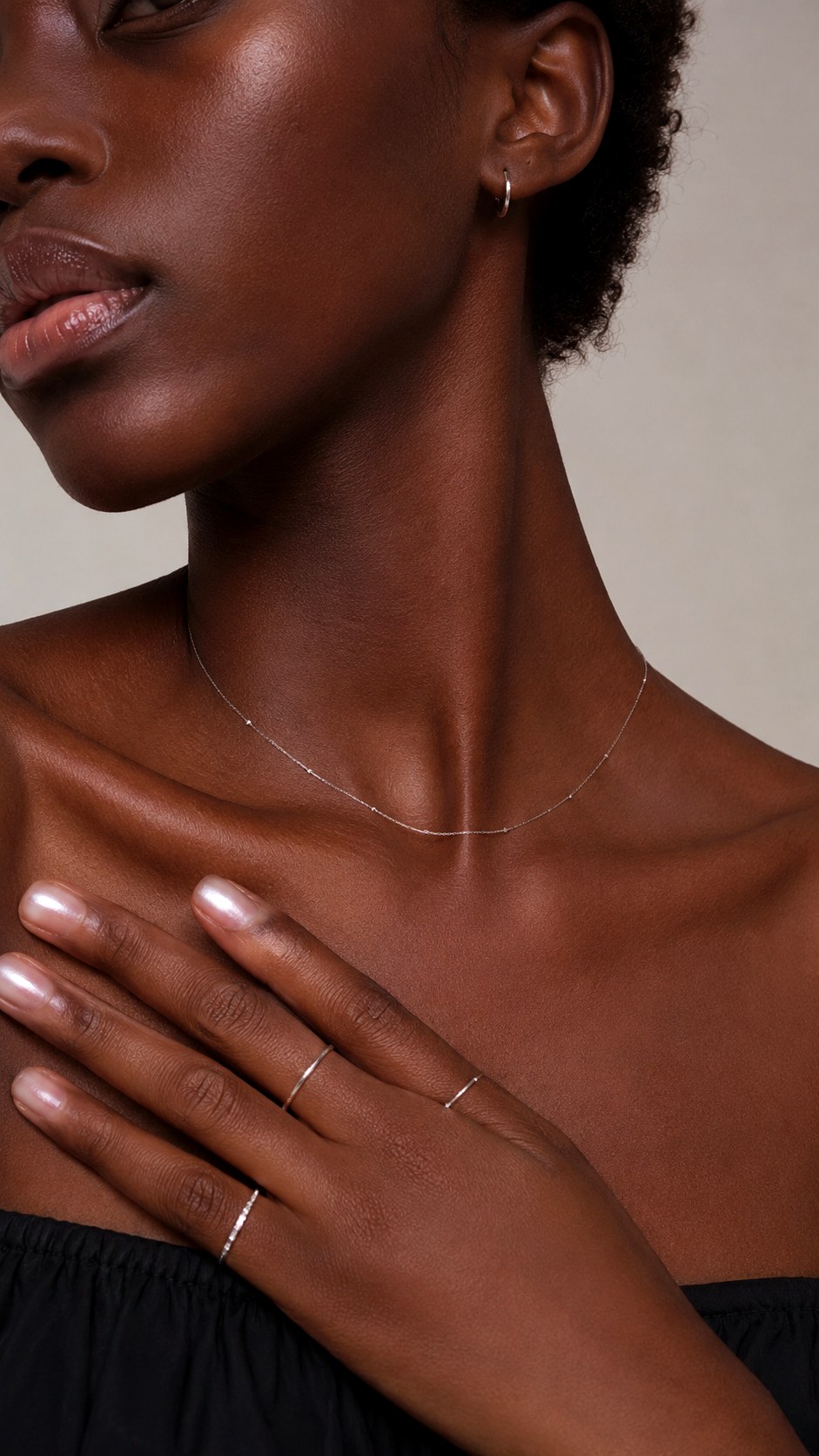 Minimalist Silver for Cool Deep Skin - 23 silver jewelry skin tone ideas