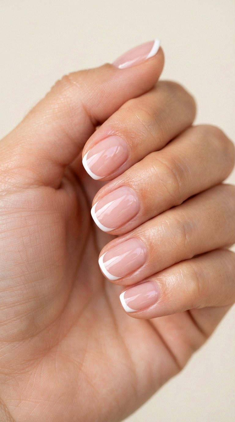 Minimalist Single Line Tips - 20 gel french tip nail art ideas