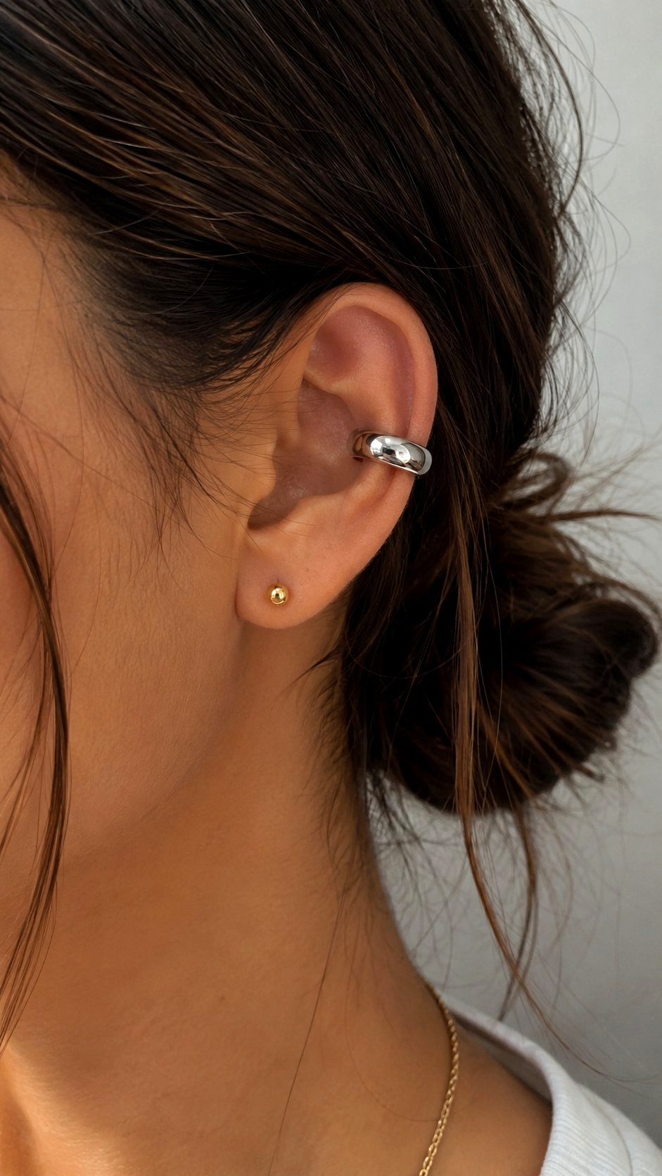 Mixed Metal Ear Cuffs - 20 mixing gold and silver jewelry ideas