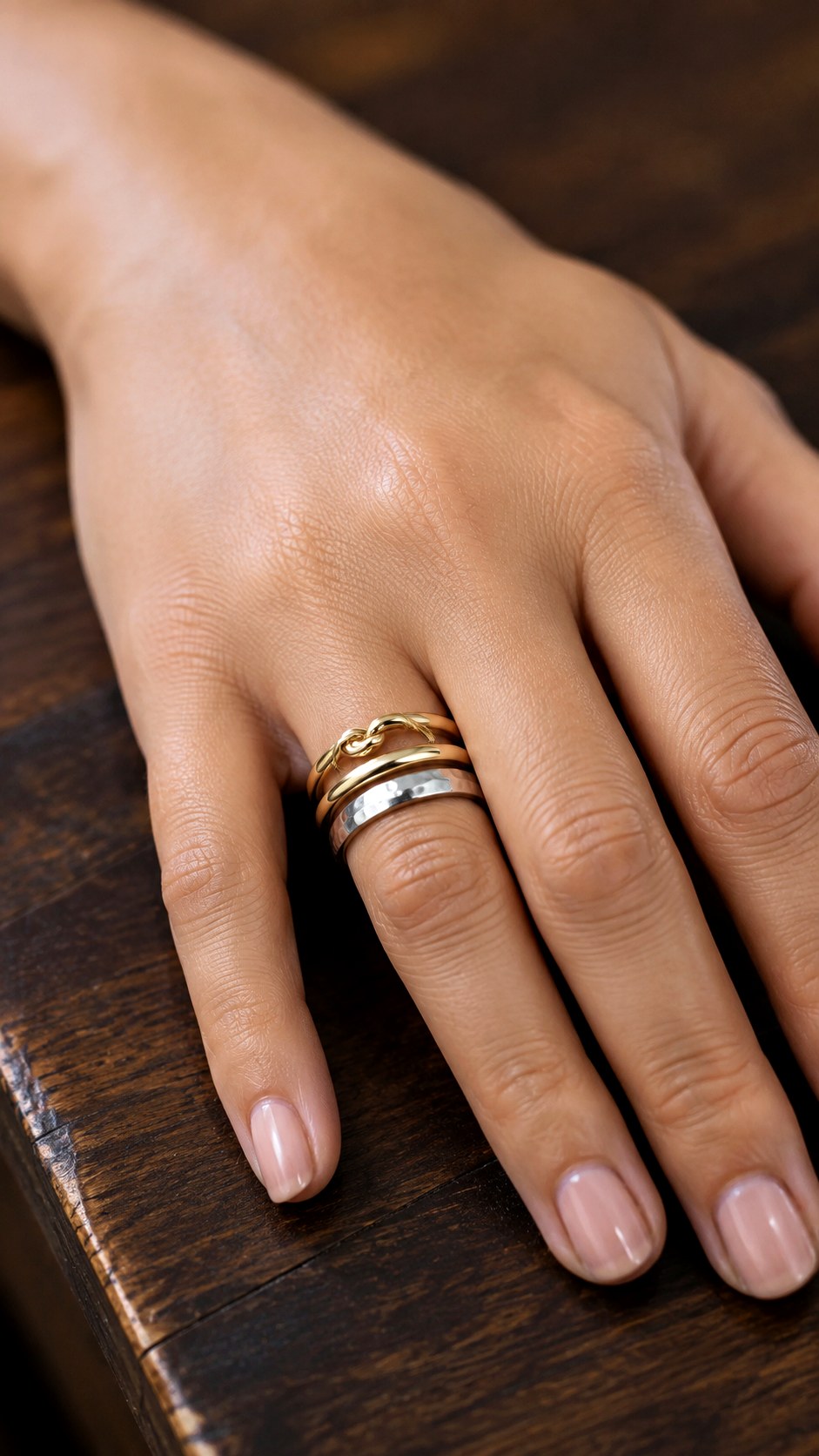 Mixed Metal Stacking Approach - 21 jewelry inspo gold ideas