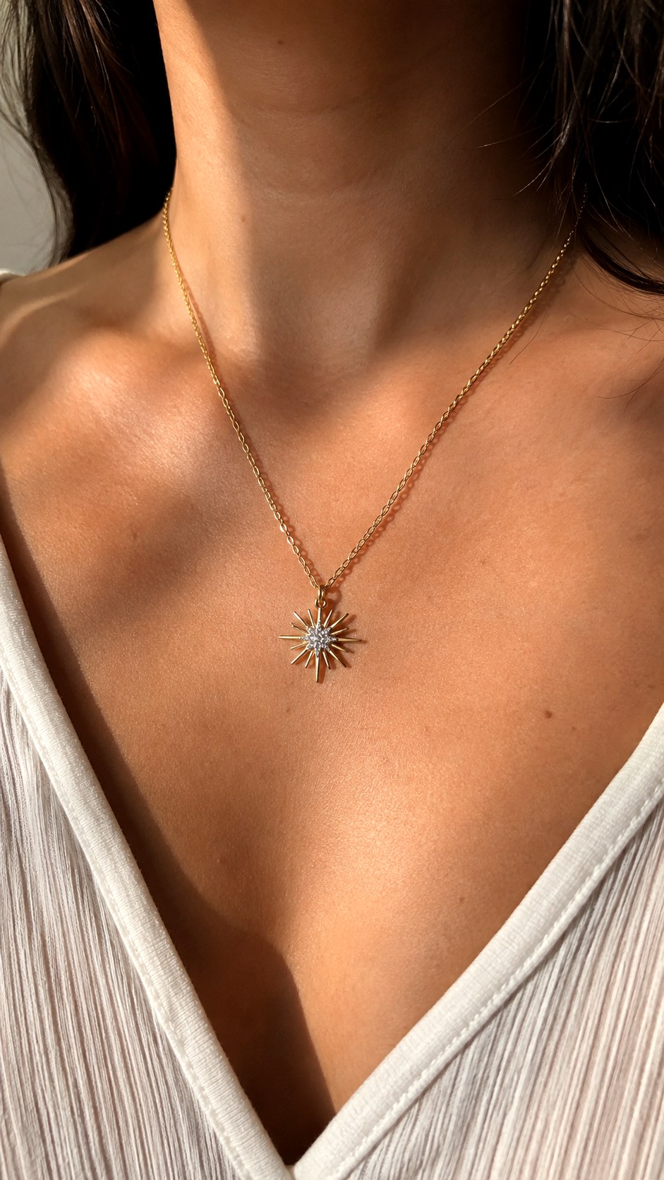 Mixed Metal Starburst Pendant - 24 gold and silver jewelery ideas