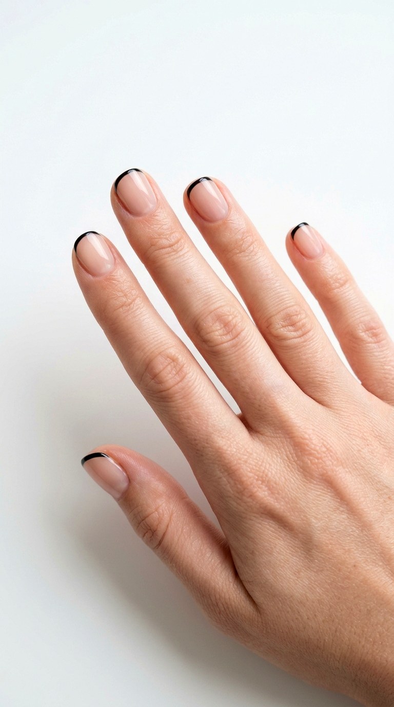 Modern Micro French Manicure - 23 Trendy Nail Designs
