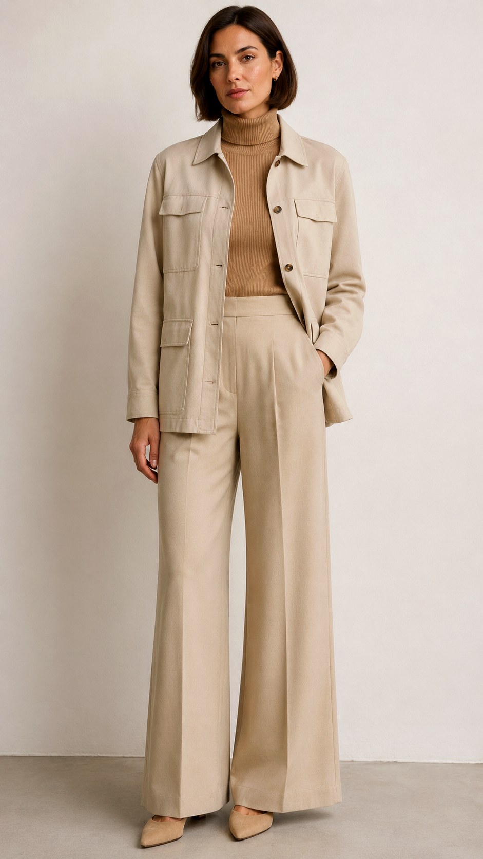 Monochrome Neutrals Field Jacket - 25 field jacket outfit ideas