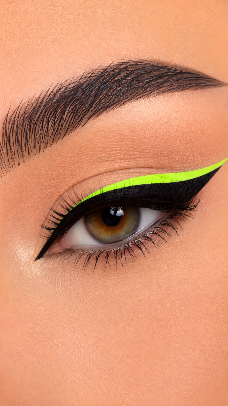 Neon Double Winged Eyeliner - 23 Summer Eyeliner Looks