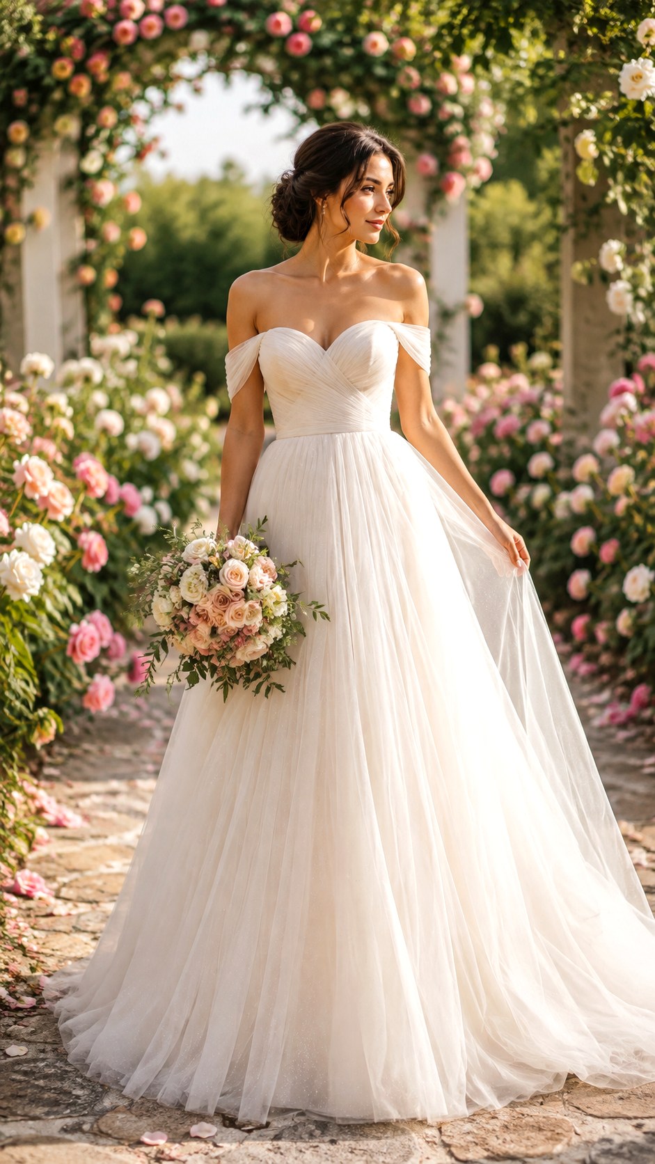 Off The Shoulder Bridal Dresses - 22 Dream Wedding Dresses Ideas