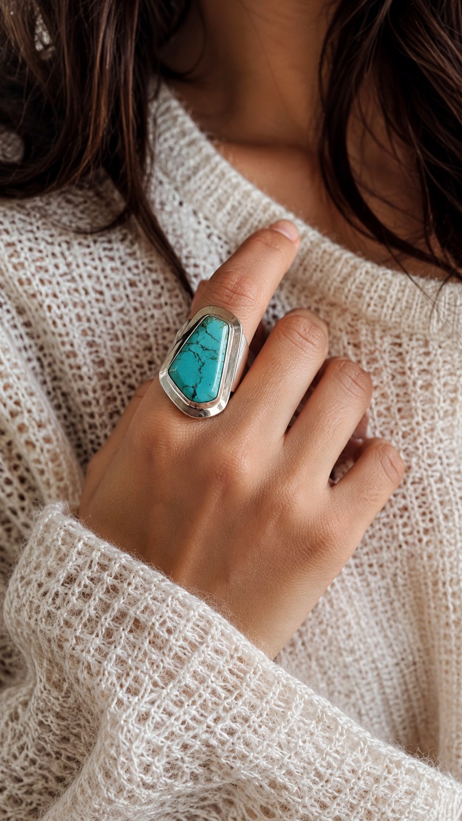 Oversized Silver Statement Rings - 20 silver jewelry aesthetic ideas