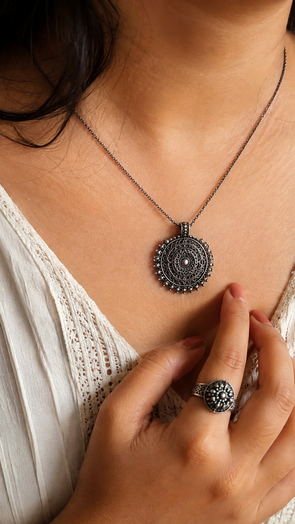 Oxidized Silver for Warm Fair Skin - 23 silver jewelry skin tone ideas