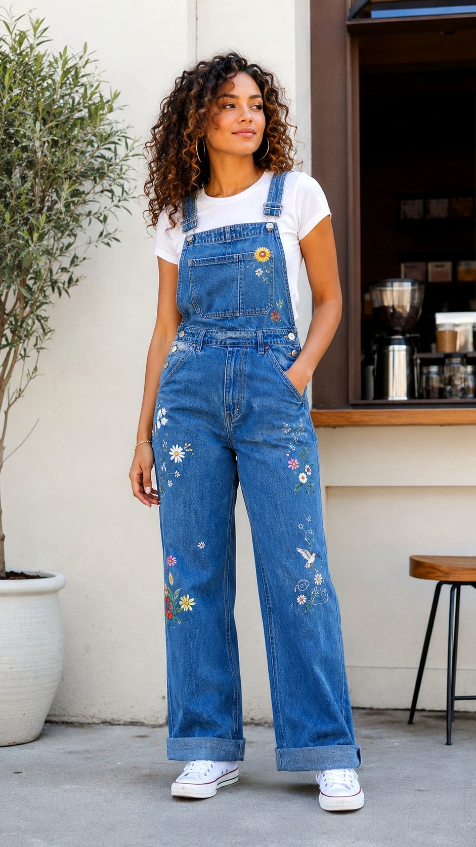 Painted School Spirit Overalls Idea - 21 school spirit overall outfit ideas