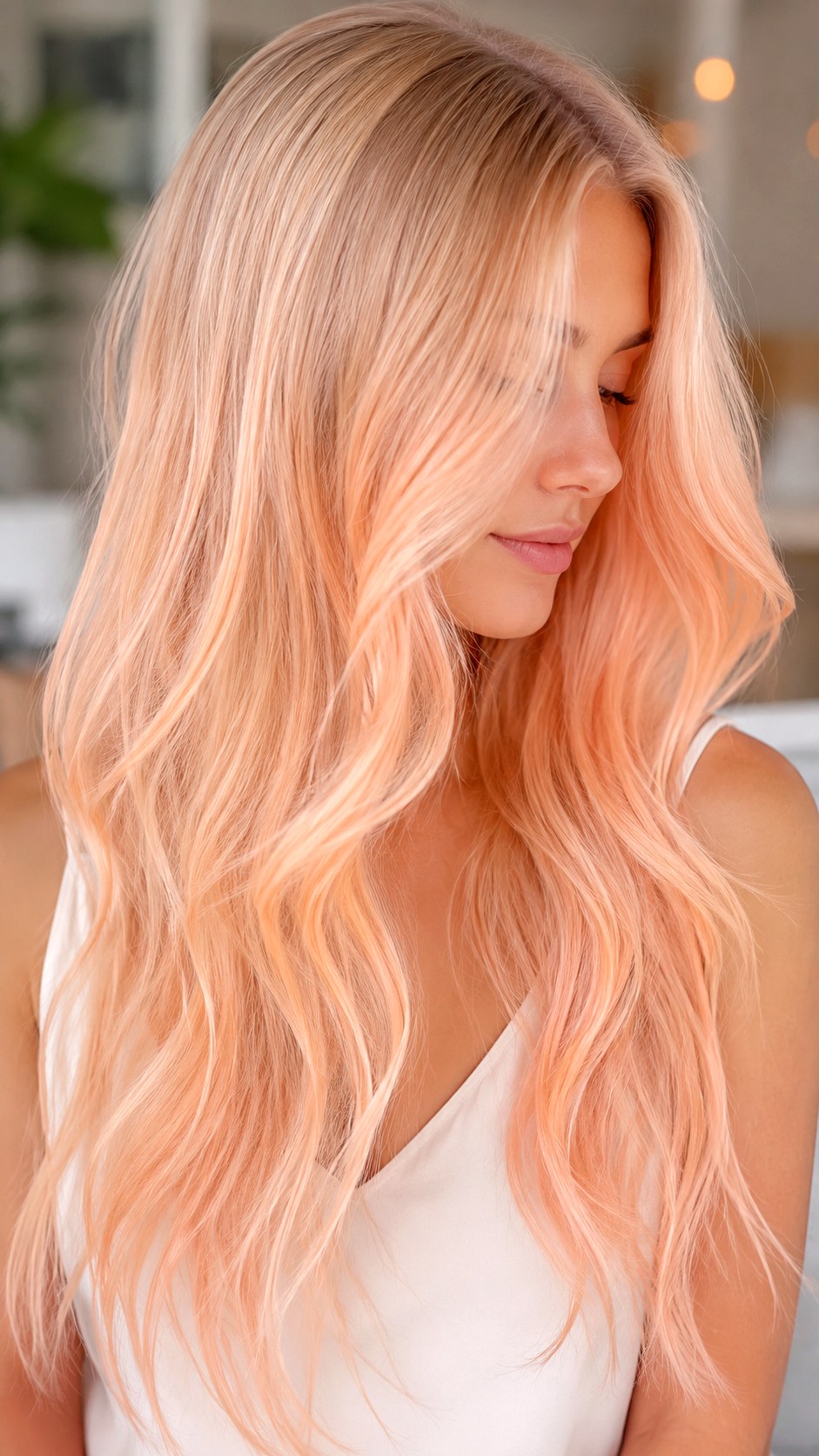 Pastel Apricot Tint for a Soft Glow - 25 Golden Apricot Hair Color Ideas