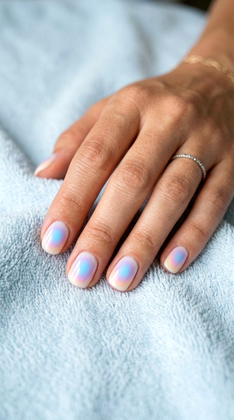 Pastel Aura Ombre Nails - 21 Summer Nail Design Ideas
