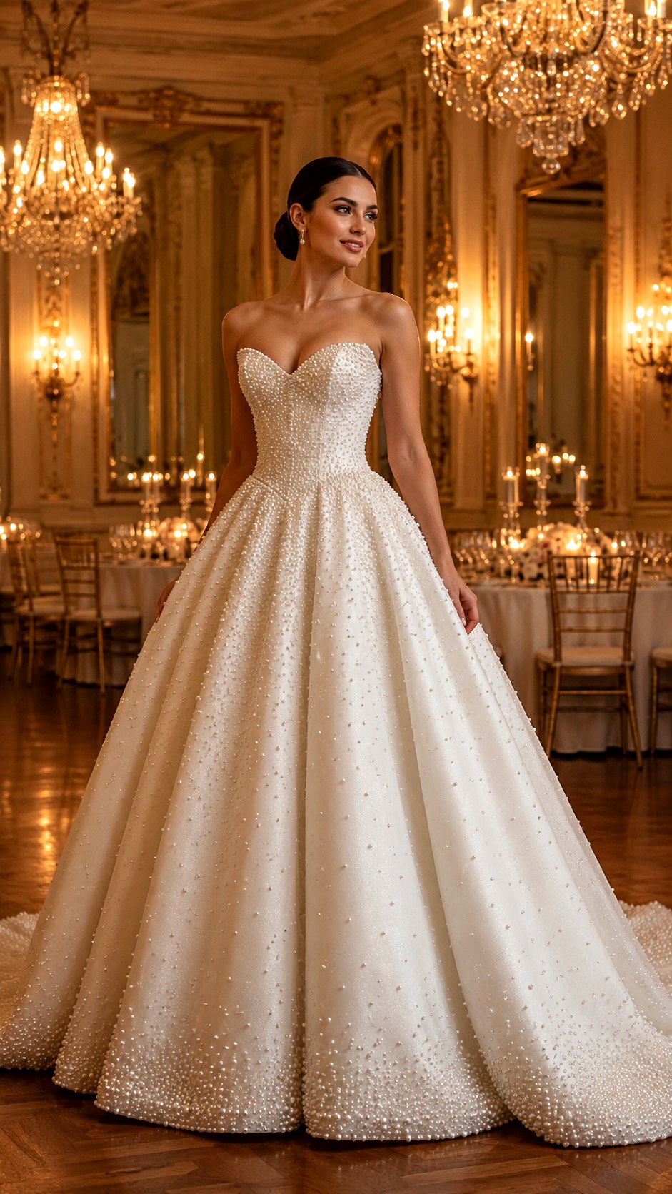 Pearl Beaded Bridal Designs - 22 Dream Wedding Dresses Ideas