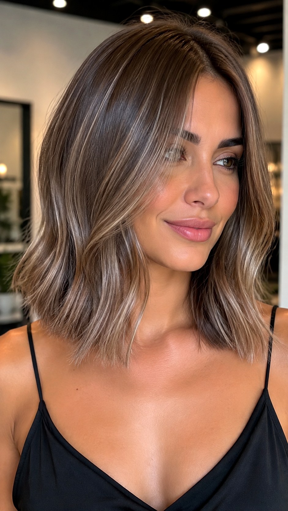 Pearl Brown Icy Lowlights Dimension - 24 Brunette Hair Color Ideas