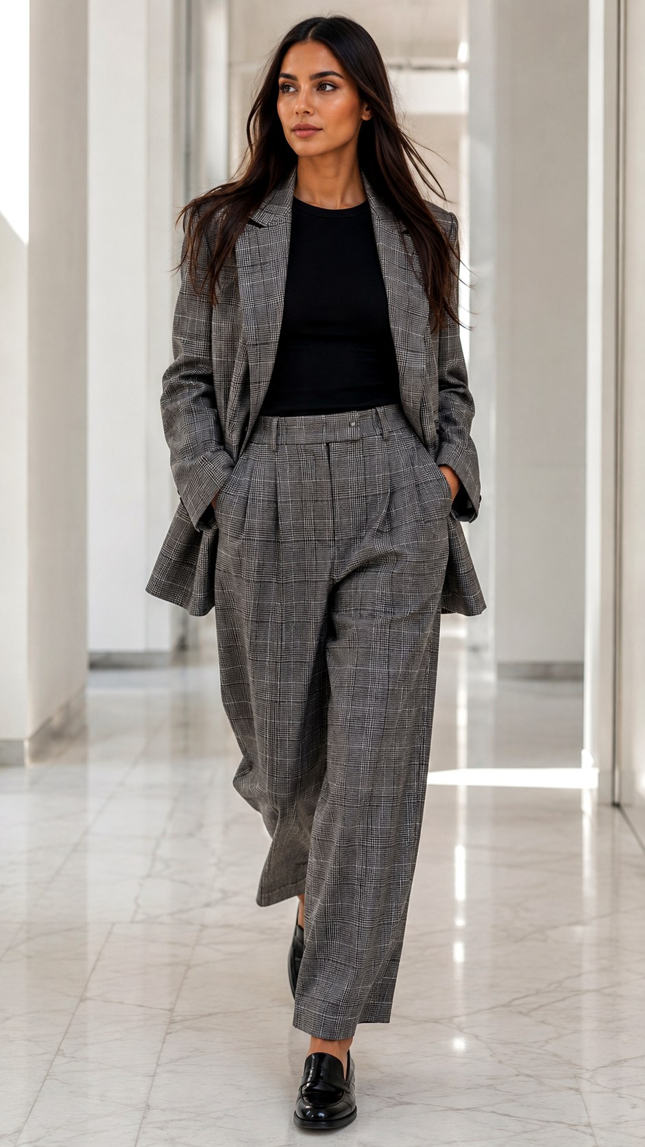 Plaid Oversized Suit Comfort - 25 baggy suit outfit ideas