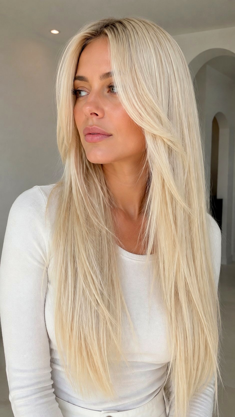 Platinum Blonde Long Layered Hair - 23 Platinum Blonde Hair Ideas