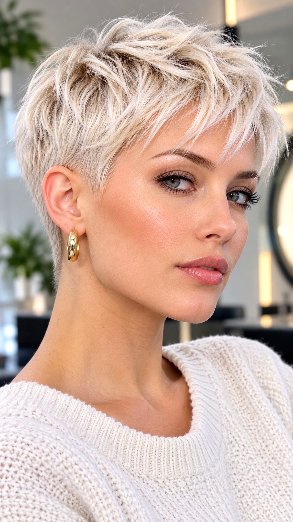 Platinum Blonde Textured Crop Cut - 23 Platinum Blonde Hair Ideas