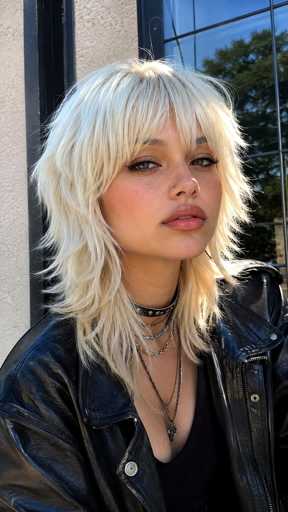 Platinum Blonde Wolf Cut - 23 short wolf cut hairstyle ideas
