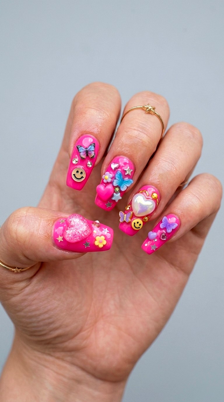 Playful YK D Charms - 23 Trendy Nail Designs