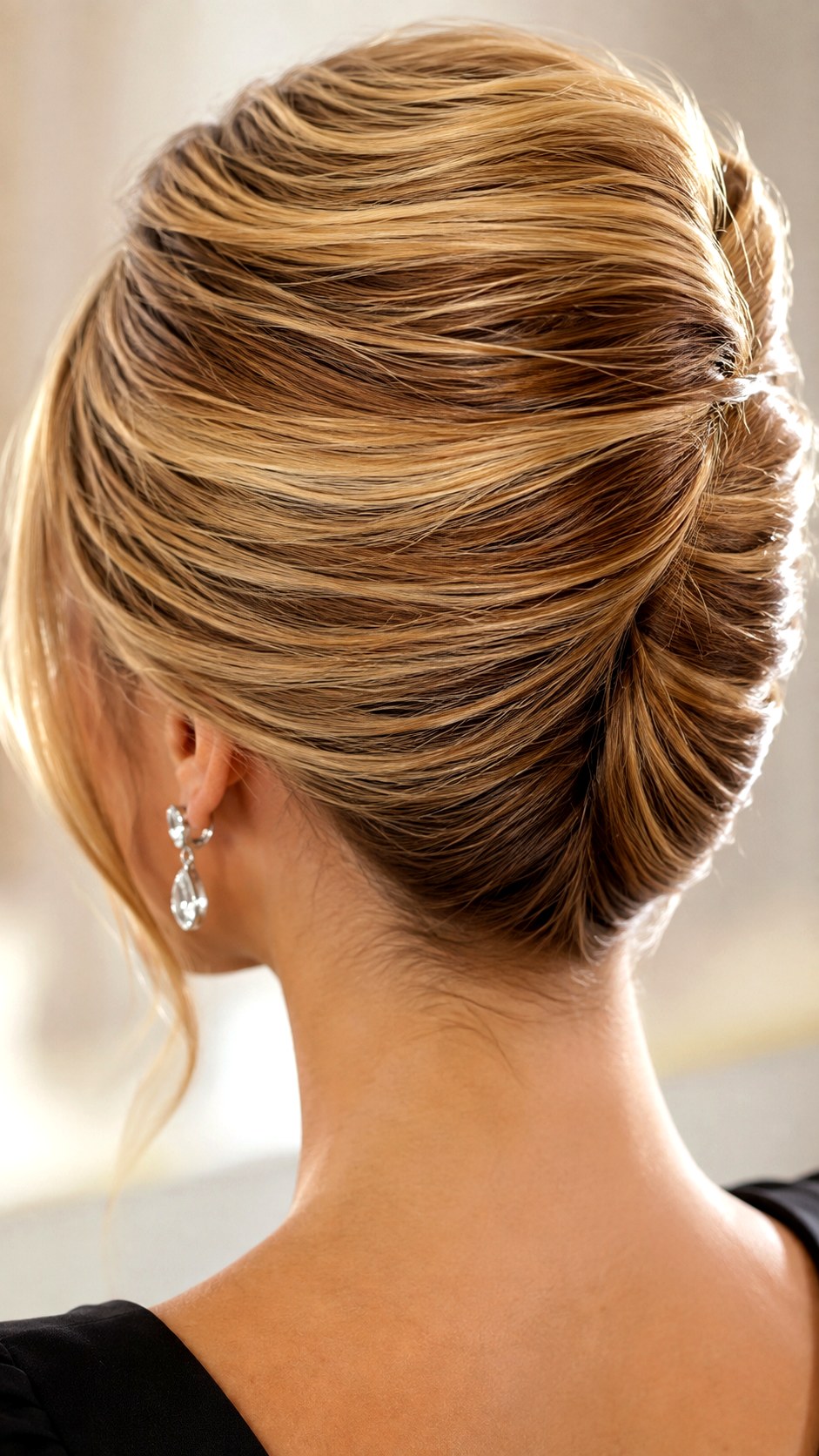 Polished Brass French Twist - 21 elegant bun hairstyles classy ideas